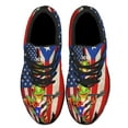 thumbnail image 2 of Puerto Rico American flag Shoes Sneakers for Women Men Black Size 3.5, 2 of 7