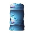 thumbnail image 3 of Easygdp Butterflies And Waterlily In Water Men's Mesh Basketball Jersey Quick Drying Sleeveless Shirts Fitted Muscle Tank Tops Sport Round Neck T-Shirt - Small, 3 of 9