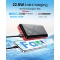 thumbnail image 7 of morfec Portable Charger 50000mAh Power Bank, 22.5W Fast Charging External Battery Pack, Portable Phone Charger for iPhone Samsung, Camping, 7 of 7