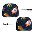 thumbnail image 6 of Kdxio Spaceships and Stars Pattern Print 2 Piece Car Head Rest Covers Set Auto Front/Rear Seats Headrest Cover Universal Fit Most Cars,Sedan, SUV, 6 of 9