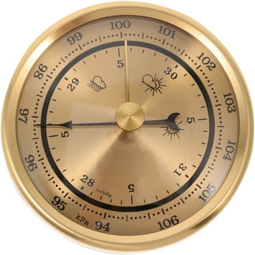 Abbageba Portable Barometer Household Barometer Dial Design Barometer Multi-use Barometer