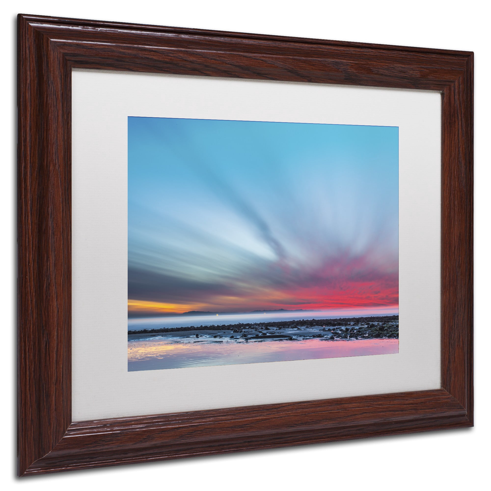 Chris Moyer 'Last Light' Matted Framed Art