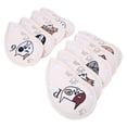 thumbnail image 4 of 9 fundas de piel sintética bordadas, impermeables, para cabeza de palo de golf, accesorio beige, 4 of 10