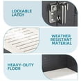 thumbnail image 6 of Uforic 59 Cu. Ft. Vertical Outdoor Storage Shed, Weatherproof Resin Cabinet with Double-Wall Panels & Floor, Lockable, Dark Gray (Shelves Not Included), 6 of 9