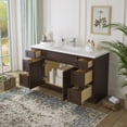 thumbnail image 3 of 60 in. W x 21 in. D x 32.5 in. H Bath Vanity Cabinet without Top in Brown, 3 of 5