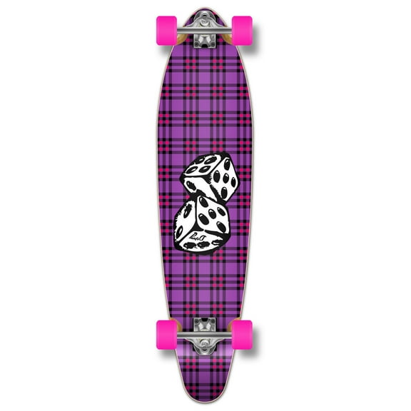 Yocaher Kicktail Dice Longboard Complete