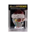 thumbnail image 7 of Kurt Adler Pre-lit Glass Ornament, Day of the Dead Skull with Santa Hat, 7 of 7