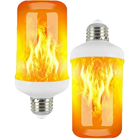 

2Pack LED Flame Effect Light Bulb 4 Modes E27 Flame Light Bulb Flickering Light Bulbs for Home/Party Decoration