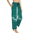 thumbnail image 2 of Disketp Ecg Wave Print Women'S Comfy Pajama Pants Casual Drawstring Palazzo Lounge Wide Leg Pants, 2 of 9