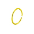 thumbnail image 3 of Gold IP or Surgical Steel Nose Ring or Cartilage Hoop with Comfort Round Ends, 3 of 4