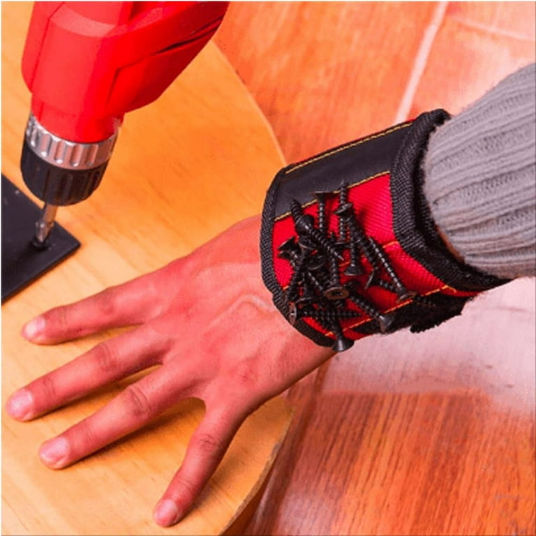 Magnetic Wristband for Holding Screws, Nails and Drill Bits, Tool