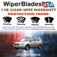 thumbnail image 2 of 2011 Kia Sedona Beam Wiper Blades Wipers w/1yr Warranty (Set of 2) (WiperBladesUSA), 2 of 5