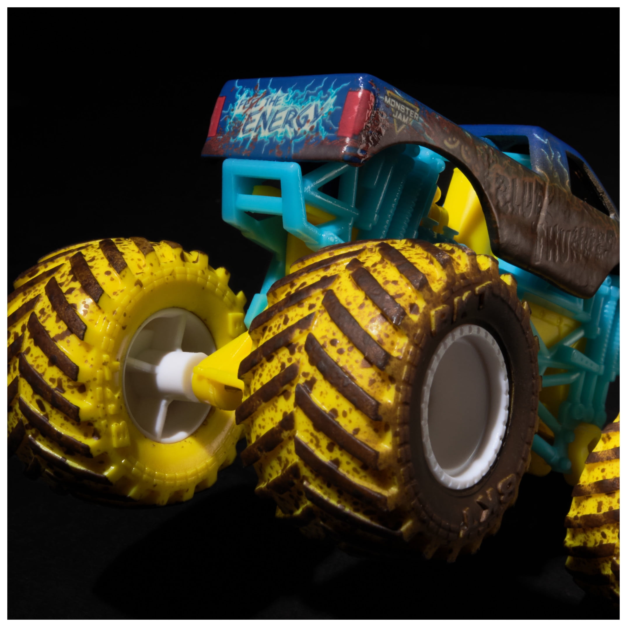 Monster Jam Mud Blasters Blue Thunder Color Change Monster Jam Truck 1:64 Die Cast Vehicle
