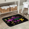 thumbnail image 5 of Kdxio Mardi Gras with Flamingo,16" x 24", Non-Slip Front Door Mats,Outdoor Welcome Mat Washable, 5 of 9