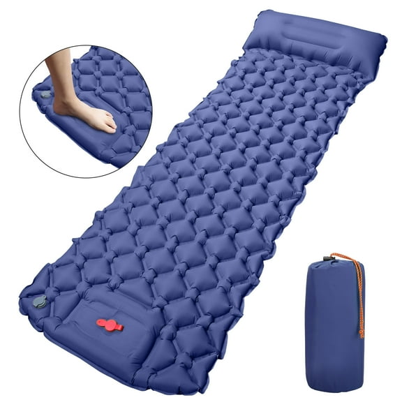 EEEkit Sleeping Pad for Camping, 74.8 x 23.6'' Inflatable Sleeping Mat Air Pillow Mattress for Backpack Hiking Travel