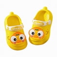 thumbnail image 5 of HCNTES Toddler Kids Cozy Baby Boys Girls Home House Cloud Cushion Slide Sandals for Indoor Outdoor Shoes(Yellow,11), 5 of 5