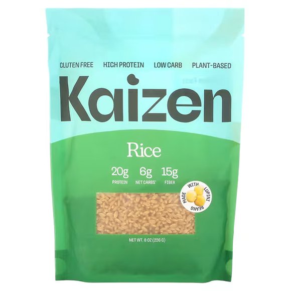 Kaizen , Riz, Sans Gluten, Riche en Protéines, Faible en Glucides, à Base de Plantes, 8 oz (226 g)