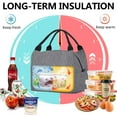 thumbnail image 4 of Aosbos Insulated Lunch Bags for Women Men Lunch Box Work Cooler Grey, 4 of 5