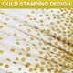 thumbnail image 5 of Nvzi Plastic Tablecloth for Parties, 4pcs White and Gold Dots Decorations Waterproof Disposable Rectangle Table Cover, Fit for Birthday, Thanksgiving, Christmas, Wedding,54''x108'', 5 of 5
