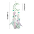 thumbnail image 3 of Xecvkr Dream Catchers Dreamcatcher Crescent Bedroom Wall Hanging Handmade Net Colorful Feather Decor Mystery Boho Modern 25.6x5.91in 1 Piece, 3 of 6