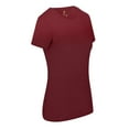 thumbnail image 3 of Natural Uniforms Women's Short Sleeve Round-Neck T-Shirt Under Scrub (Burgundy, XX-Large), 3 of 5