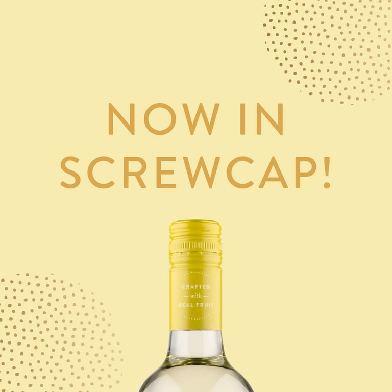 Oliver Winery Lemon Moscato 6.8% ABV Glass Bottle, Real Fruit