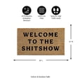 thumbnail image 5 of Evergreen 16 x 28 Inches Welcome to the Show Door Mat | Non-Slip Rubber Backing | Dirt catching Natural Coir | Indoor and Outdoor Home Decor, 5 of 6