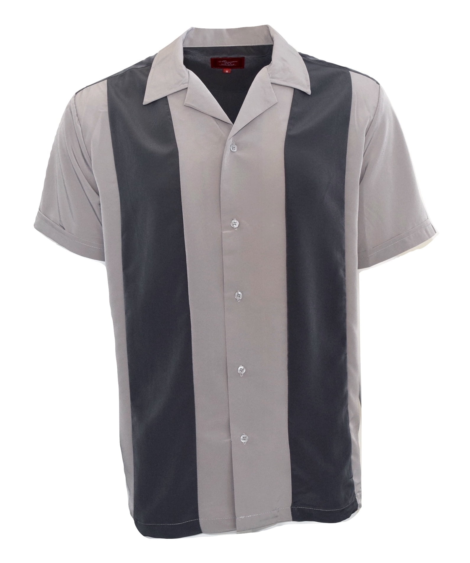 Mens Shirts Vintage Coffee Bowling Shirts Button Down Shirts