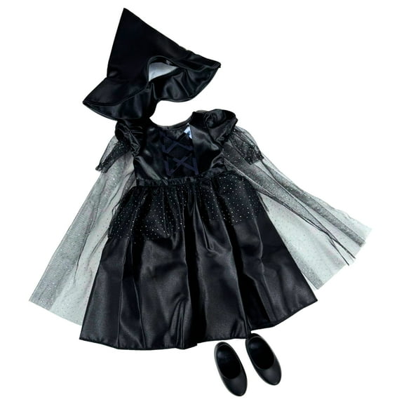 My Life As Wizard of Oz Wicked Witch Fashion Set for 18-inch Doll, 4 Pieces Included, Black Color