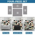 thumbnail image 6 of FOR U DESIGNS Daisy Cow Pattern Recliner Chair Covers 4-Pieces Washable Lazy Boy Recliner Protector Wear-Resistan Recliner Sofa Slipcovers for Pet, Kids, 6 of 8
