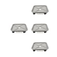 thumbnail image 3 of 4pcs Rolling Plant Tray Rolling Planter Holder Movable Plant Tray with Water Container and Wheels, 3 of 8