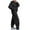 Black 1, variant on Sweatsuits for Women 2 Piece Outfits Pullover Long Sleeve Hoodie Oversized Sweatshirt Jogger Pants Casual Solid Tracksuit Sets,Dark Gray 1,M