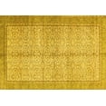 thumbnail image 1 of Ahgly Company Machine Washable Indoor Rectangle Persian Yellow Traditional Area Rugs, 7' x 10', 1 of 4