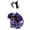 Purple, variant on porch goose outfits halloween, 2025 fall goose outfits, fun halloween goose outfit,Gothic style, decorated with pumpkins and bats