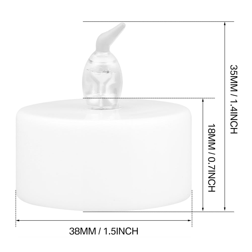 24PCS Flameless Battery Operated LED Votive Candles with Remote Control Flickering Tea Light