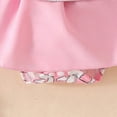 thumbnail image 7 of Kaprioy My First Easter Baby Girl Outfit Girls Clothes Newborn Baby Girl Easter Outfit Short Sleeve Bunny Embroidery Suspender Romper Dress Headband, 7 of 7