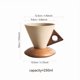 thumbnail image 4 of Taza de café de cerámica gruesa hecha a mano con mango de madera y juego de posavasos for cachorros, 6,09/8,45 onzas, perfecta for oficina en casa y cafeterías, 4 of 4