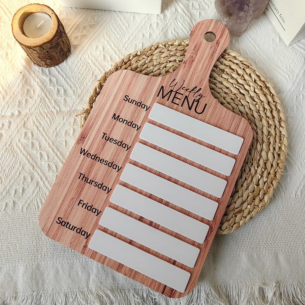 Magnetic Meal Planner Refrigerator Magnet Weekly Menu Board Dinner Meal Planner