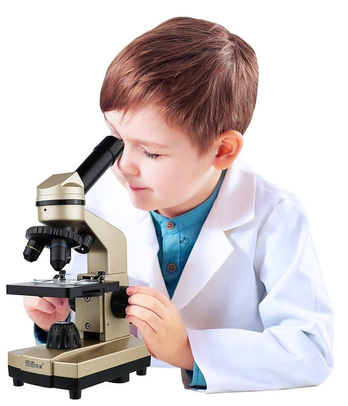 Click N' Play Kids Educational Science Lab Microscope Kit with over 50