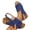 Dark Blue, variant on Tbopshirt Summer Wedge Sandals for Women Open Toe Solid Color Wedge Heels with Arch Support
