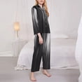 thumbnail image 3 of Sigee Monochrome Abstract Lines for Women’s Pajama Sets Long-Sleeved Pjs Sets for Women 2 piece Sleepwear-X-Large, 3 of 7