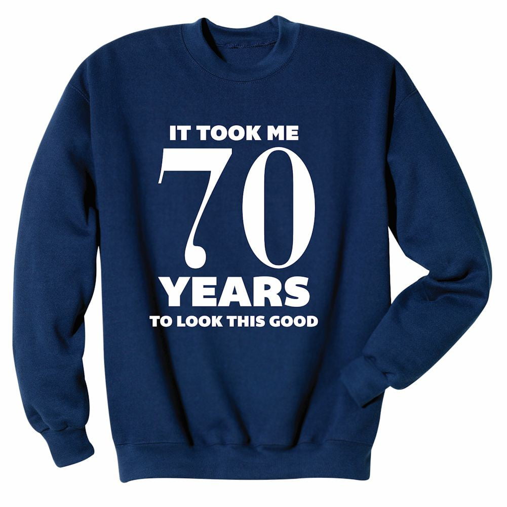 70th Birthday Crewneck Pullover Sweatshirt