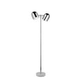 thumbnail image 2 of Inspired Home Haisley Floor Lamp, 2 Lights, Chrome, 2 of 6