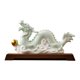 thumbnail image 1 of Figura de dragón chino Estatua de dragón chino Adorno Escultura Dragón de mesa Base de madera de celadón, 1 of 9