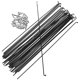 thumbnail image 1 of 36Pcs 14G J Bend Radios de acero para bicicleta de montaña Radios y pezones de bicicleta 260 mm, 1 of 7