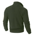 thumbnail image 5 of DIOAZUD Quarter Zip Pullover Men Lightweight Fleece Stand Collar Sweatshirt Solid Long Sleeve Sweatshirts with Pockets, 5 of 7