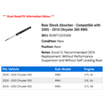 thumbnail image 2 of Rear Shock Absorber - Compatible with 2005 - 2010 Chrysler 300 RWD 2006 2007 2008 2009, 2 of 2