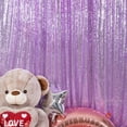 thumbnail image 2 of JYFLZQ Lavender Sequin Backdrop Curtain 4ft x 8ft 2 Panels Glitter Photo Booth Backdrop for Party, 2 of 6
