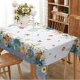 thumbnail image 4 of Rectangle Fall Tablecloth,Thanksgiving Autumn Harvest Blue Pumpkin Sunflower Maple Leaf Tablecloth,Polyester Waterproof Wrinkle Resistant Durable Tablecloth for Fall,Thanksgiving,Home Decor 60x102inch, 4 of 6