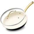 thumbnail image 1 of NutriChef, Frying Pan with Lid, 8" Non Stick Skillet, Ceramic Pan, Induction Frying Pan, Stay Cool Handle, Dishwasher Safe, Stain-Resistant, Professional Home Cookware, 1 of 6